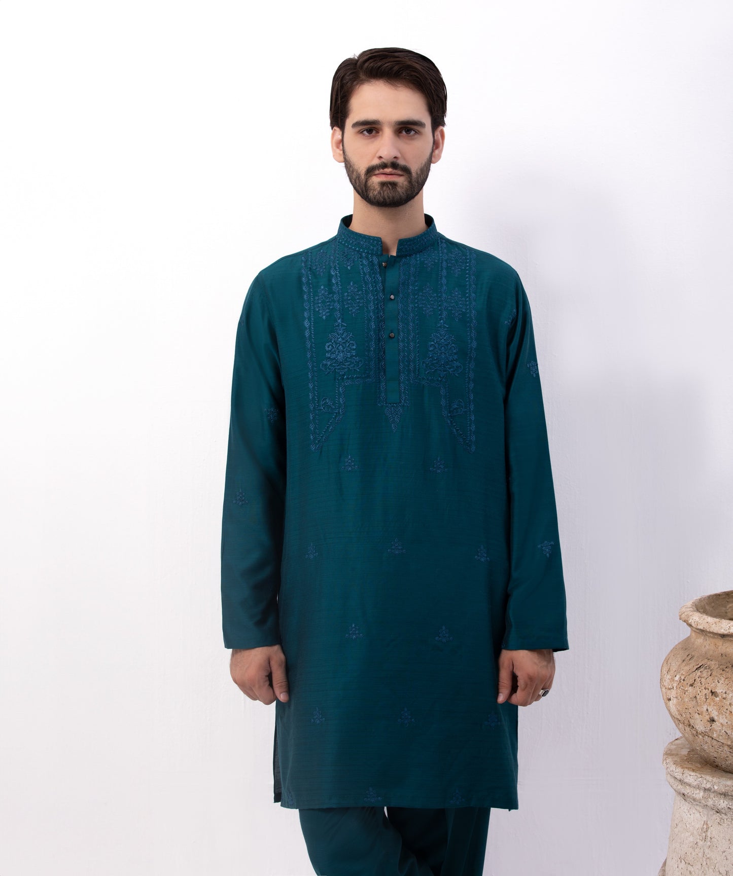 Zinc Special Cotton With Pattern Embroidery