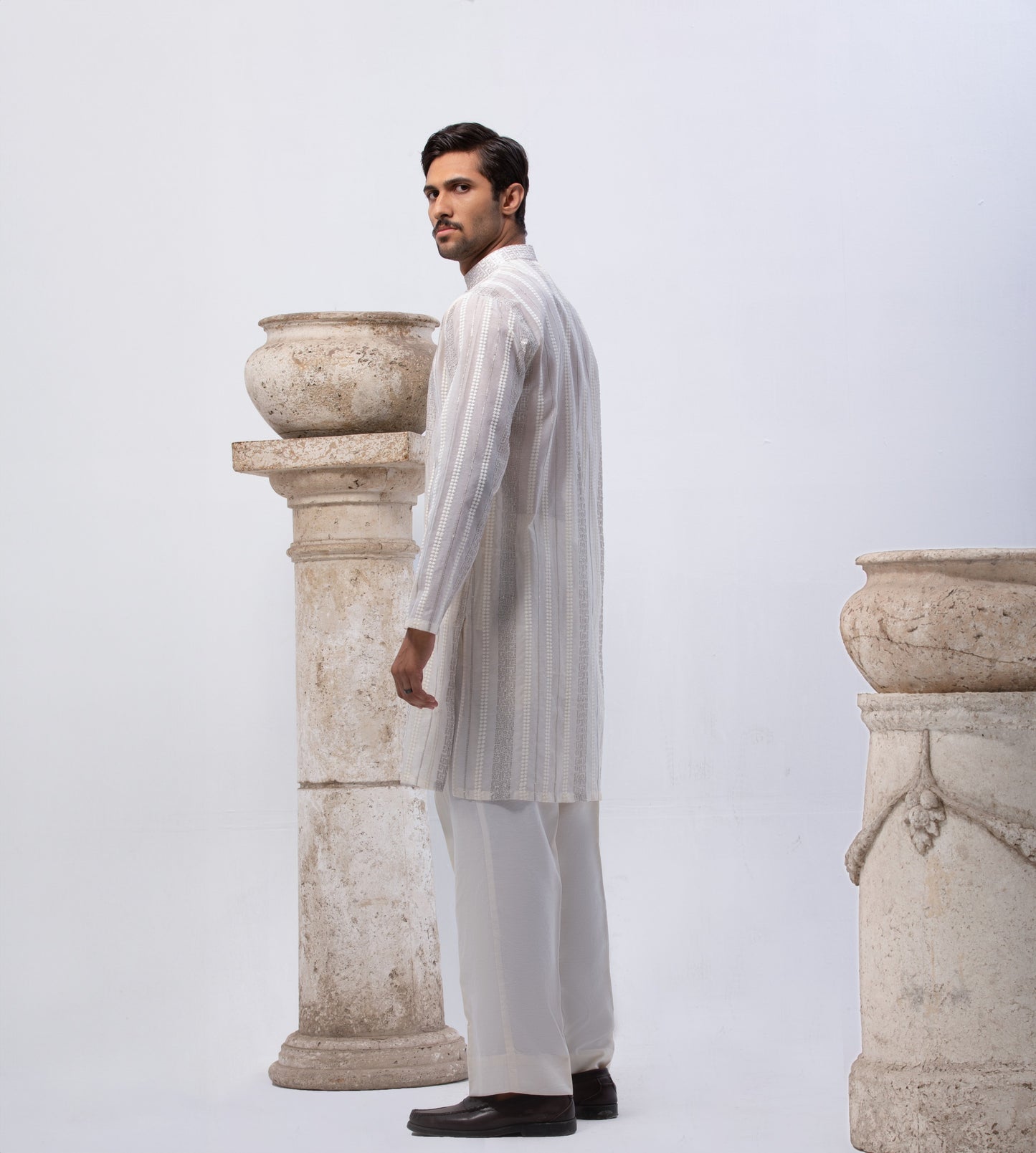 Off-White Embroidered Cotton